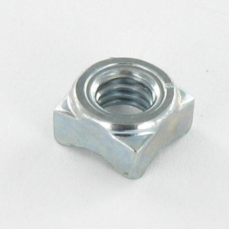 1 x Ecrou carré à souder M6 10X10X5 Acier zingué
