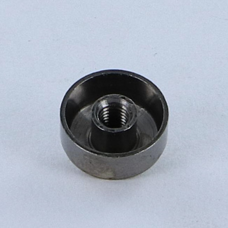 1 x Rosace Conique Laiton chrome 10 Taraudage borgne M3 au pas de 50