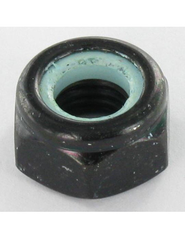 1 x Ecrou frein M6 Acier zingué noir
