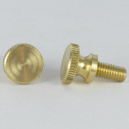 1 x Vis métaux Laiton Tête cylindrique TC Moletée M3X8 microvis