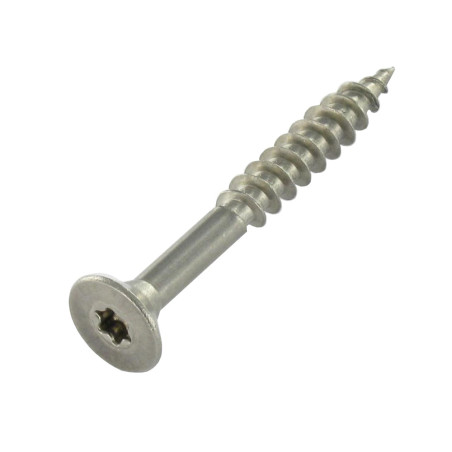1 x VBA Vis bois agglo Inox A2 Tête fraisée 10X140 Filetée sur 80 TORX T40
