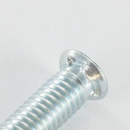 1 x Vis métaux Tête fraisée Cranté M6X25 Diamètre de tête: 8.5 Acier zingué