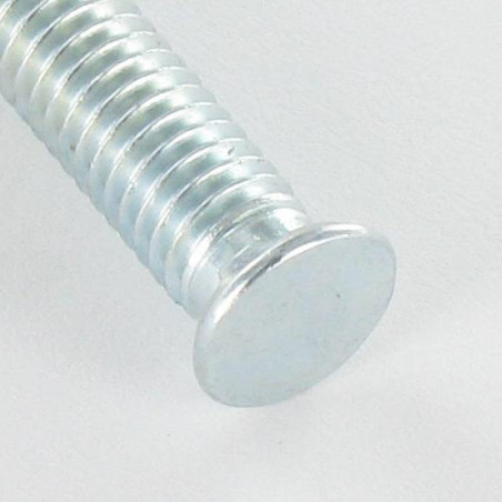 1 x Vis métaux Tête fraisée Cranté M6X25 Diamètre de tête: 8.5 Acier zingué
