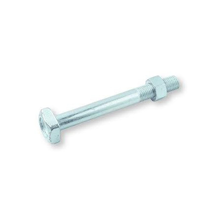 1 x Boulon (vendu avec Ecrou) Charpente M14X400 Tête carrée 24X24X10 Acier zingué