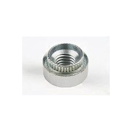 1 x Ecrou à riveter Cylindrique M8 Epaisseur tole 2 à 2.2 Acier zingué