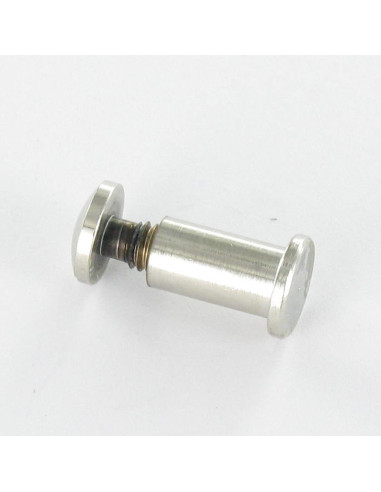 1 x Vis Relieur M4 Laiton nickelé Pour Serrage...