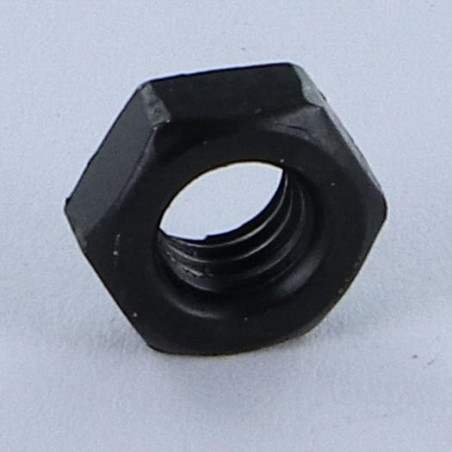 1 x Ecrou à tole hexagonal Acier zingué noir M6 Epaisseur tole 1.5