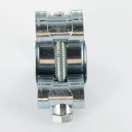 1 x Collier à tourillons pour tuyau épais et arme Acier zingué W1 Diamètre 201 à 213