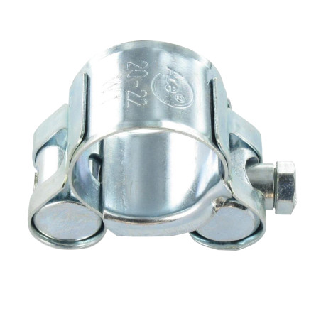 1 x Collier à tourillons pour tuyau épais et arme Acier zingué W1 Diamètre 98 à 103