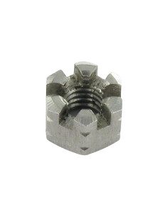 Ecrou hexagonale à CRENEAUX Inox A4 M8