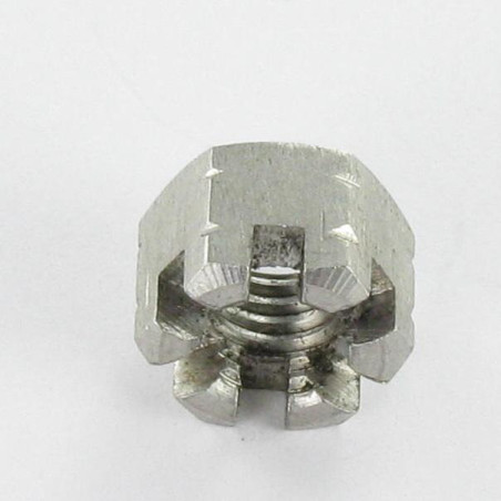 1 x Ecrou hexagonale à CRENEAUX Inox A4 M20