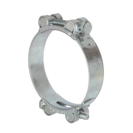 1 x Collier à tourrilon double serrage Diamètre 200 à 220 Acier zingué W1