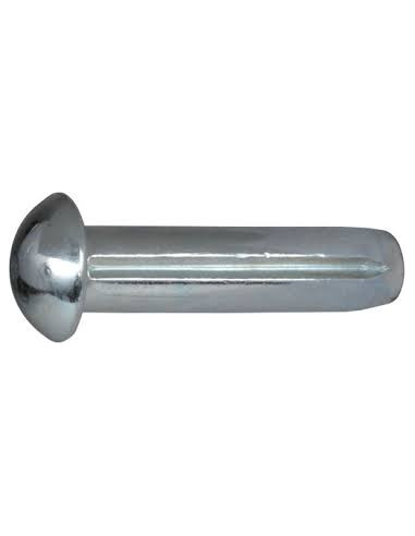 1 x Clou cannelé à tête demie ronde Inox A2 4X6