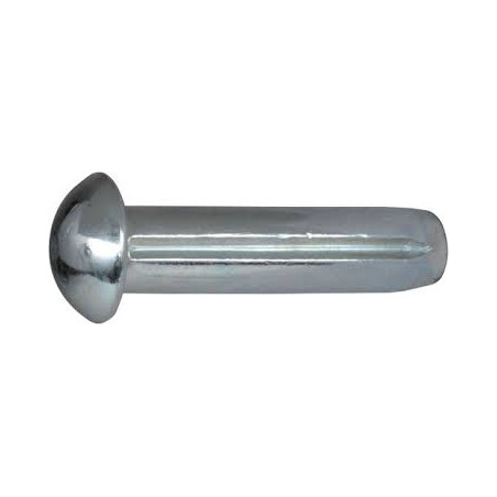 1 x Clou cannelé à tête demie ronde Inox A2 2X6