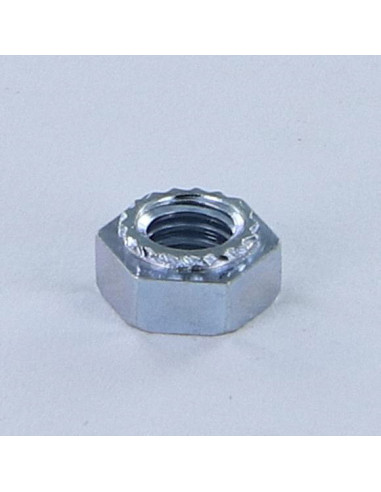 1 x Ecrou à tole hexagonal Acier zingué M2.5...