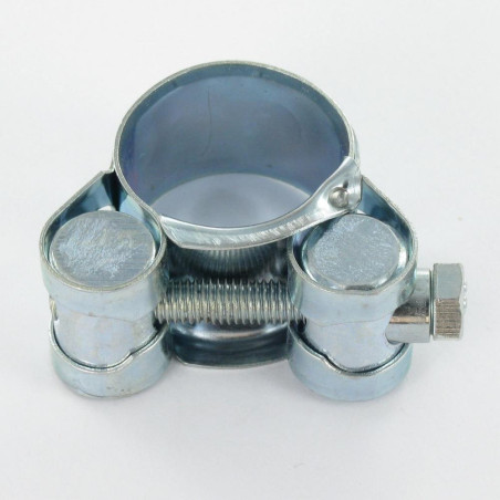 1 x Collier à tourillons pour tuyau épais et arme Acier zingué W1 Diamètre 20 à 22
