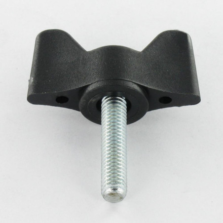 1 x Vis à oreilles manette de serrage nylon noir M8X50