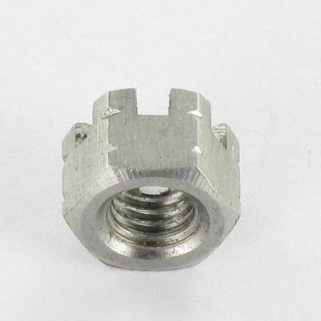 1 x Ecrou hexagonale à CRENEAUX Inox A4 M12
