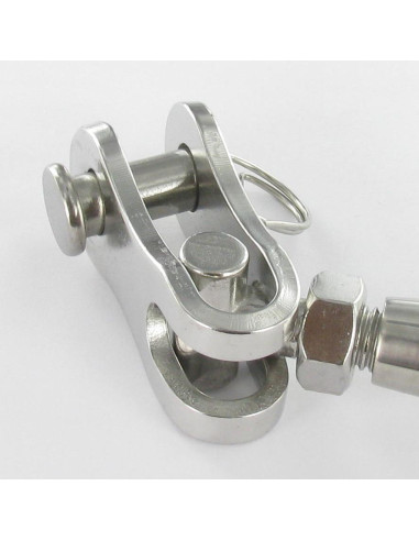 1 x Ridoir à chapes articulées Inox A4 Diamètre 10