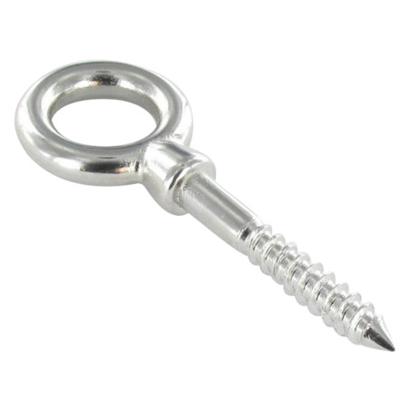 1 x Piton Bois Oeil 5X50 Oeil 11 Inox A4
