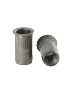 Ecrous à sertir Hexagonal M5 7X12 Acier zingué