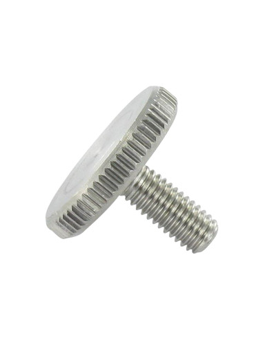 1 x Vis métaux Moletée Basse Inox A1 M4X25