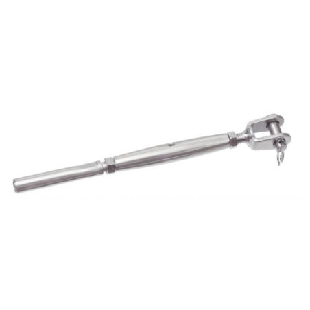 1 x Ridoir à chape soudé embout à sertir Inox A4 pour câble de Diamètre 2.5