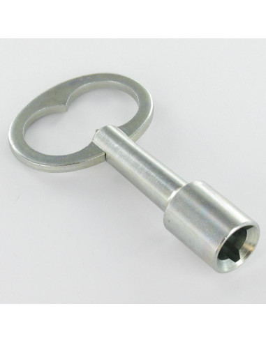 1 x Clé EDF Acier brut à TRIANGLE Femelle De 11