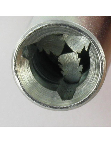 1 x Clé EDF Acier brut à TRIANGLE Femelle De 11