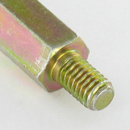 1 x RALLONGE Hexagonal Mâle femelle M6X10 10X80 TB6X15 Bichromaté