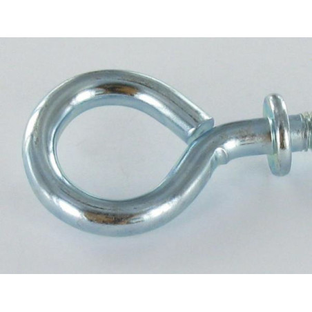 1 x Piton Métaux à collerette 6X60 Acier zingué