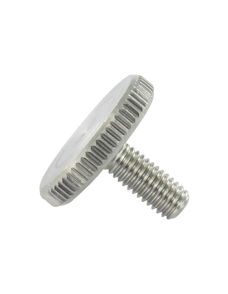 1 x Vis métaux Moletée Basse Inox A1 M6X30
