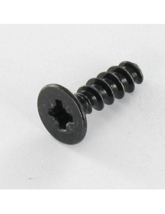 Vis pvc Tête fraisée Pozi N°2 4X14 Acier zingué noir