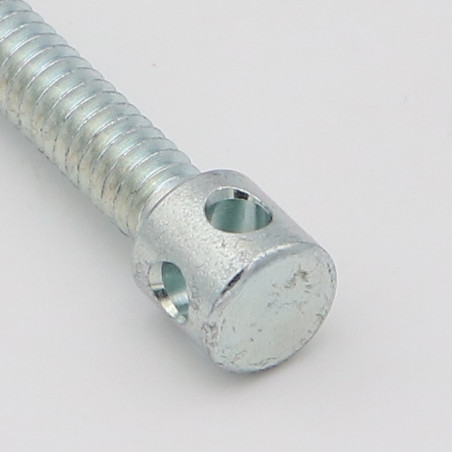 1 x Vis d assemblage lit Acier zingué M7X50 Tête 4TRO