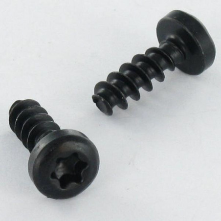 1 x Vis pvc Tête cylindrique TC TORX T10 3X8 Acier zingué noir microvis