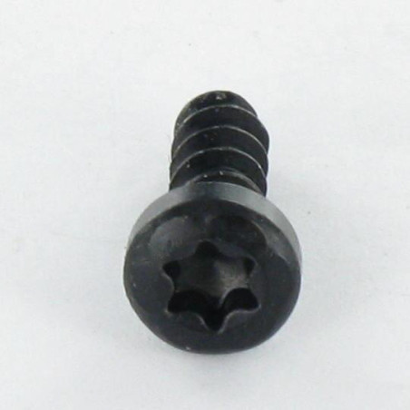 1 x Vis pvc Tête cylindrique TC TORX T10 3X8 Acier zingué noir microvis