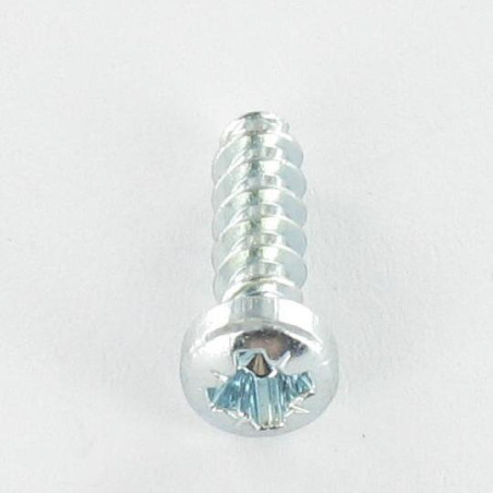 1 x Vis pvc Tête cylindrique bombée TCB Pozi N°2 3.5X16 Acier zingué