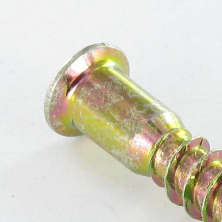 1 x Vis d'assemblage confirmat Tête fraisée Hexagonal creux 7X40 SS Cranté Bichromaté