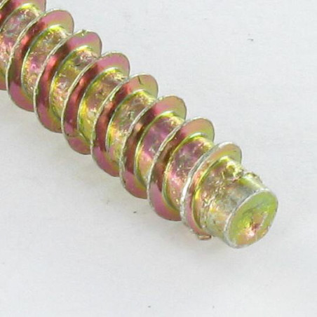 1 x Vis d'assemblage confirmat Tête fraisée Hexagonal creux 7X40 SS Cranté Bichromaté