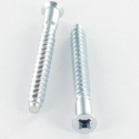 1 x Vis Autotourillonnante TF3 Pozi 7X40 SS Cranté Acier zingué
