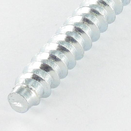 1 x Vis d'assemblage confirmat Tête fraisée Pozi N°2 5X50 SS Cranté Acier zingué