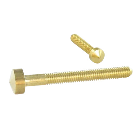 1 x Vis métaux Laiton Tête Conique M4X40 Filetée sur 30 Diamètre de tête: 6
