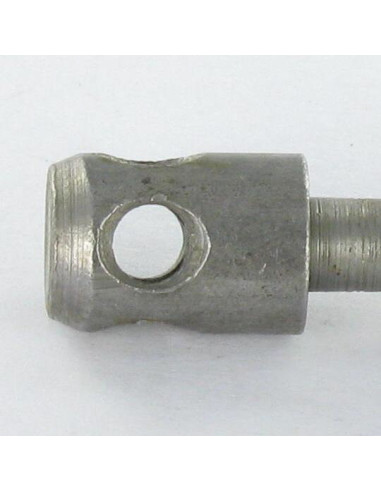 1 x Axe Acier brut Long M6X42 Pas de 100 Tête 9
