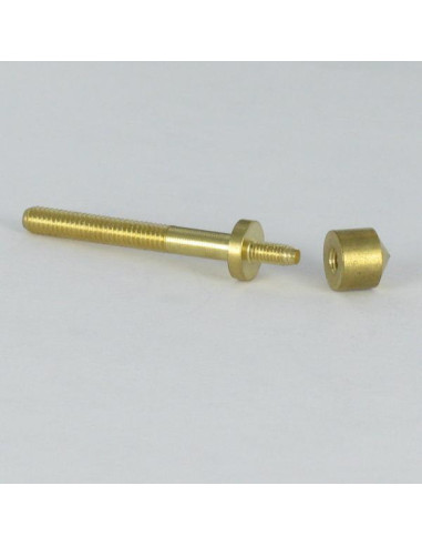 1 x Vis avec collerette Laiton 8X40 Avec Rosace D8