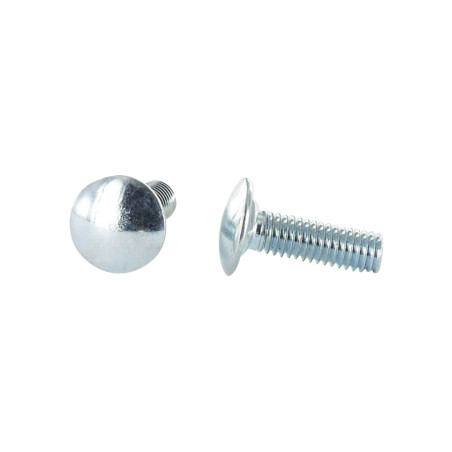 1 x TRCC JAPY tête ronde collet carré M6X15 Collet bas 1.5 Diamètre de tête: 13.5 Acier zingué