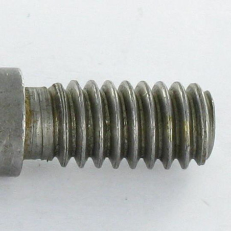 1 x Axe Acier zingué Long M6X51 Pas de 100 Tête 8.5
