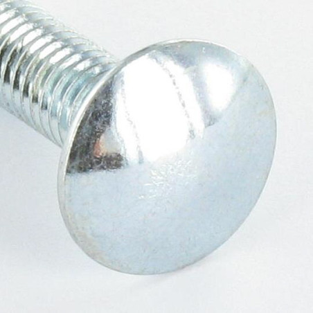 1 x TRCC JAPY tête ronde collet carré M6X12 Collet bas 1.5 Diamètre de tête: 13.5 Acier zingué