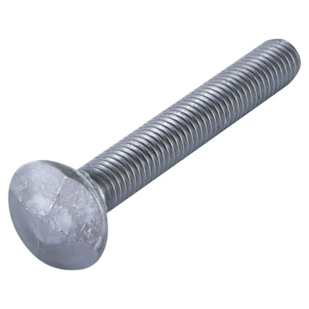 1 x TRCC JAPY tête ronde collet carré Tête DIAMANT M8X50 Acier zingué noir