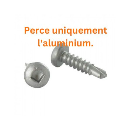 1 x Vis autoperceuse Inox A2 Tête cylindrique TC Carré 4.8X13
