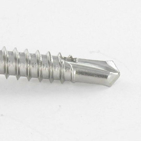 1 x Vis autoperceuse Tête cylindrique TC Carré phillips 4.8X25 SQ2+PH2 Inox A2